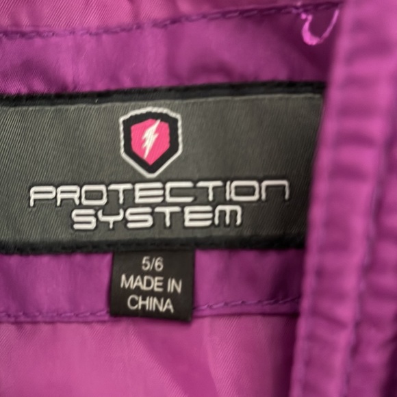 Purple Hooded Puffer Coat with Fur Trim - Picture 4 of 8